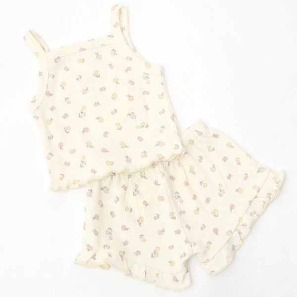 オーガニックコットン ベビータンクトップ&フリルショーティ