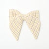 オーガニックコットン リボン ヘアクリップ