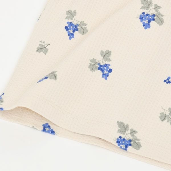 オーガニックコットン キッズ シアサッカー半袖TシャツGrapes