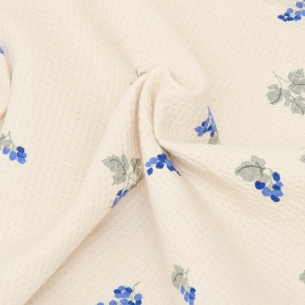 オーガニックコットン キッズ シアサッカー半袖TシャツGrapes