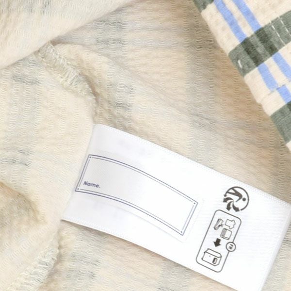 オーガニックコットン キッズ シアサッカー半袖TシャツLisboaStripe