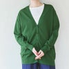 オーガニックコットン ニットVネックカーディガン