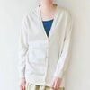 オーガニックコットン ニットVネックカーディガン