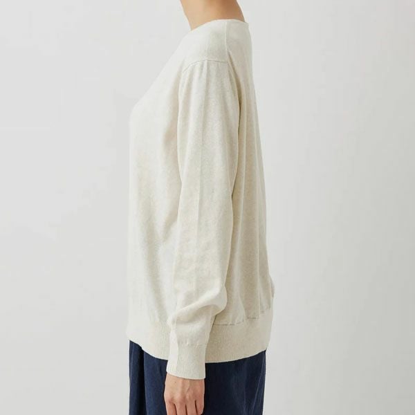 オーガニックコットン ニットVネックセーター