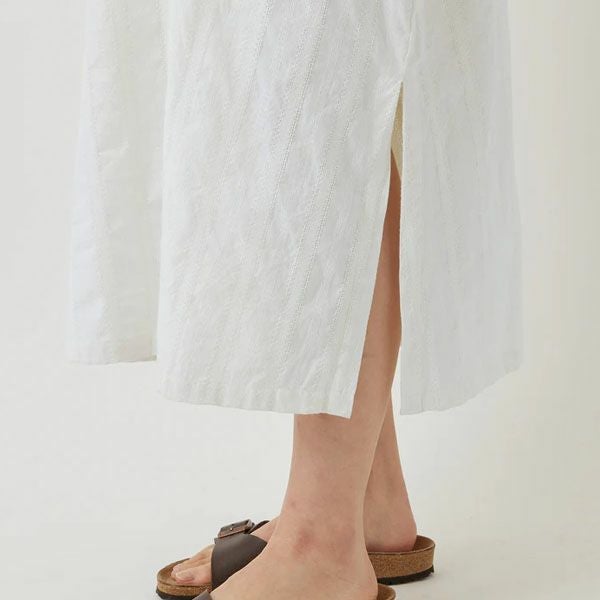 オーガニックコットン 手織りドビーワンピース