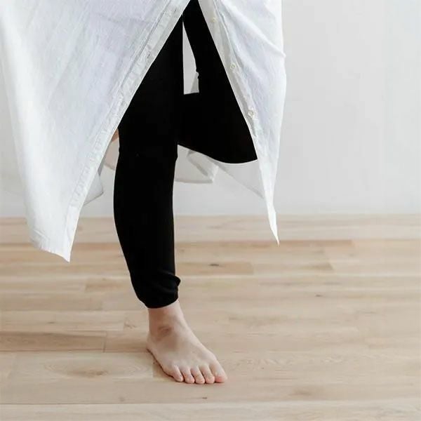 オーガニックコットン 薄手ソフトレギンス