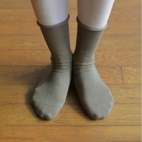 オーガニックコットン くるくる薄手ソックス