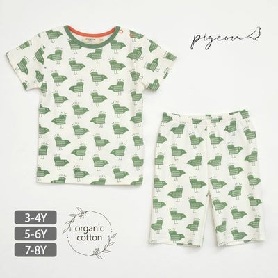 オーガニックコットン キッズパジャマ(半袖) Birds