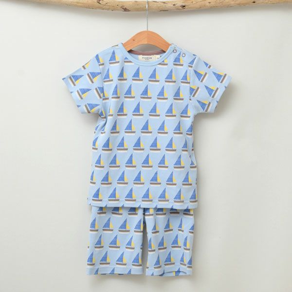 オーガニックコットン キッズパジャマ(半袖) Boat