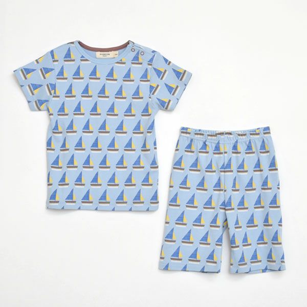 オーガニックコットン キッズパジャマ(半袖) Boat