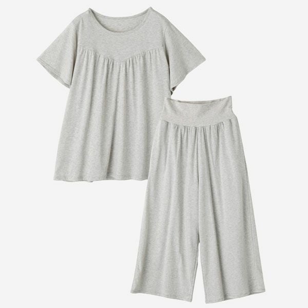 オーガニックコットン フェンネル半袖腹巻パジャマ