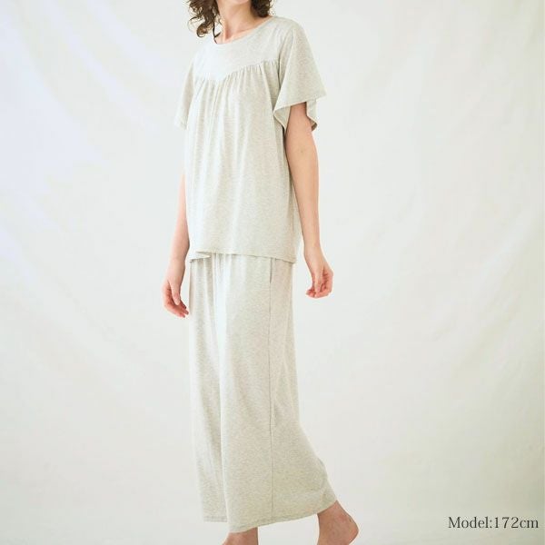 オーガニックコットン フェンネル半袖腹巻パジャマ