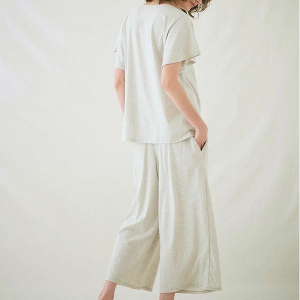 オーガニックコットン フェンネル半袖腹巻パジャマ