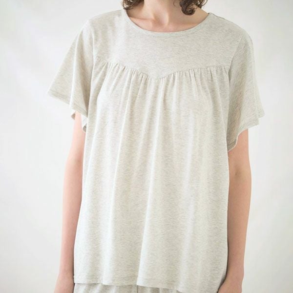 オーガニックコットン フェンネル半袖腹巻パジャマ