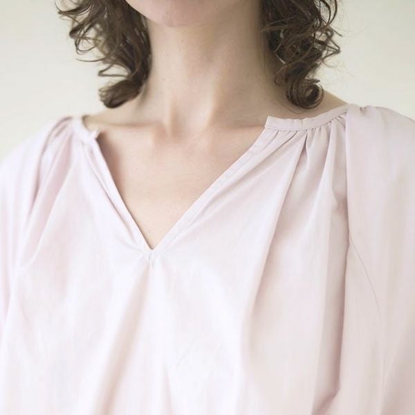 オーガニックコットン アリウムパフスリーブワンピース