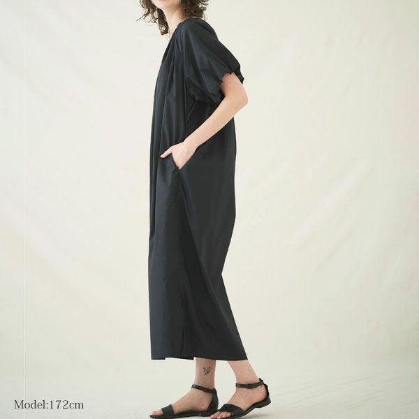 オーガニックコットン アリウムパフスリーブワンピース