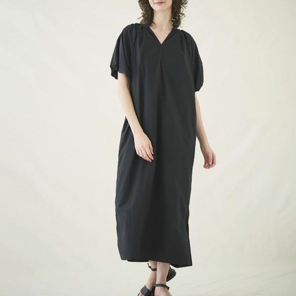 オーガニックコットン アリウムパフスリーブワンピース