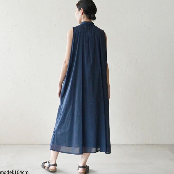 オーガニックコットン ノースリティアードワンピース