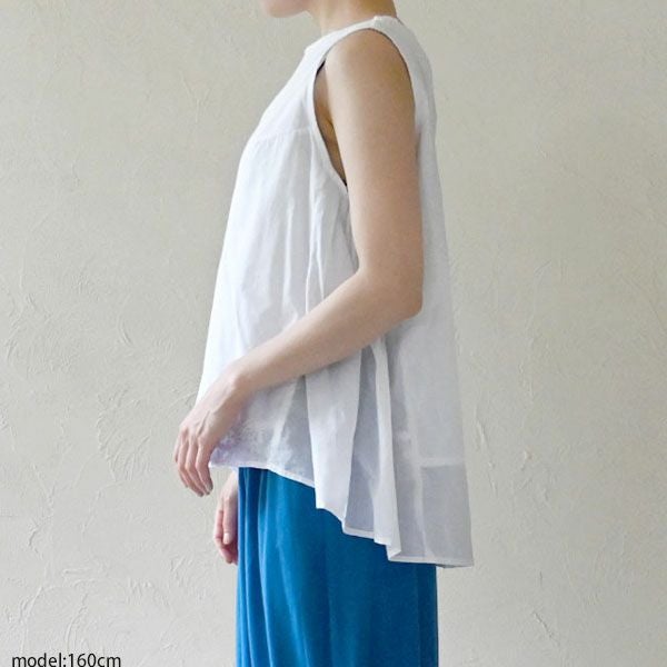 オーガニックコットン ヒラリノースリトップ