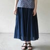 オーガニックコットン ヨークシシュウタックスカート