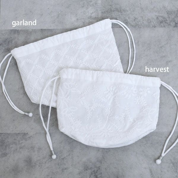 オーガニックコットン 手刺繍タイニーサック