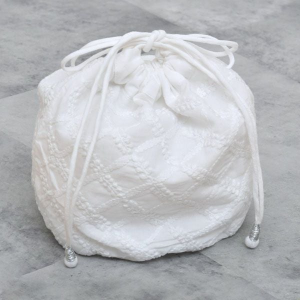 オーガニックコットン 手刺繍タイニーサック