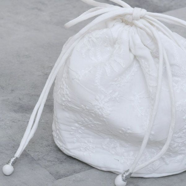 オーガニックコットン 手刺繍タイニーサック