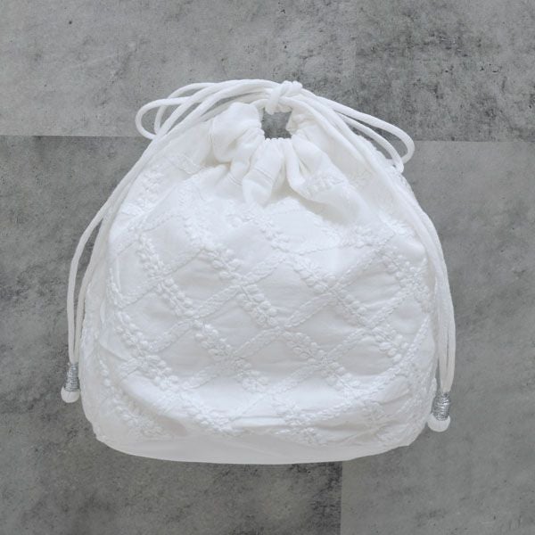 オーガニックコットン 手刺繍タイニーサック