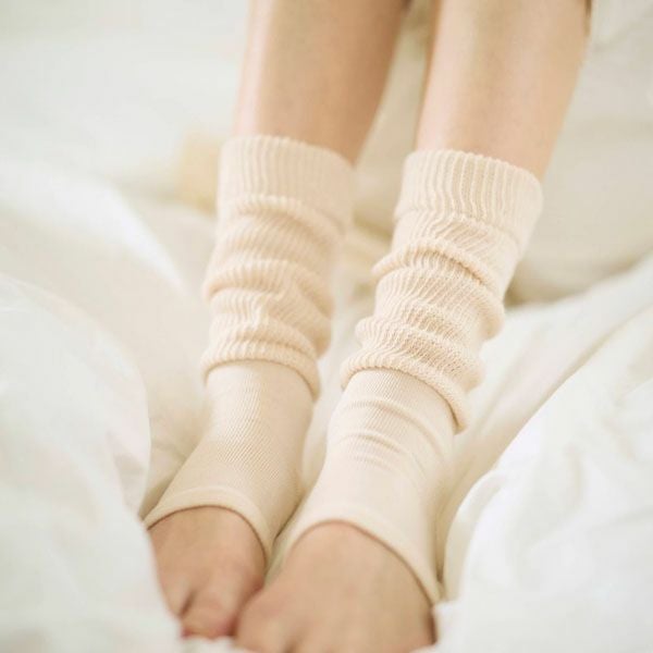 オーガニックコットン オープントゥソックス