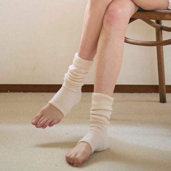 オーガニックコットン オープントゥソックス