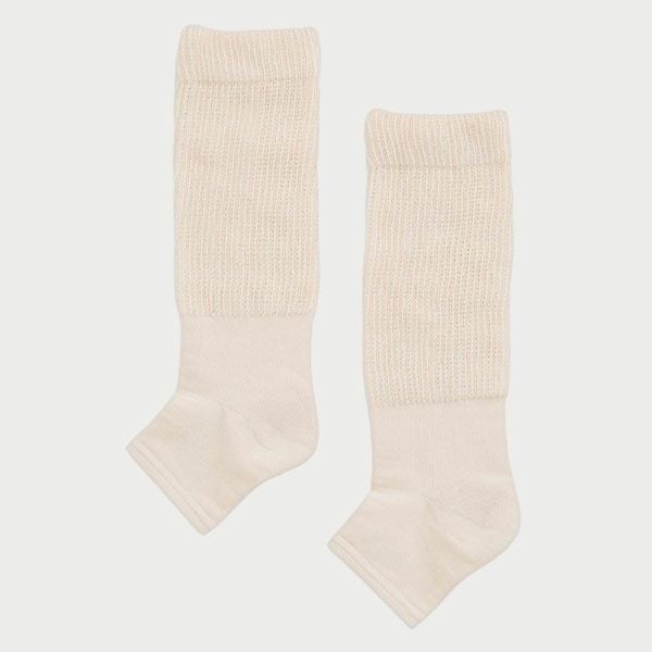 オーガニックコットン オープントゥソックス