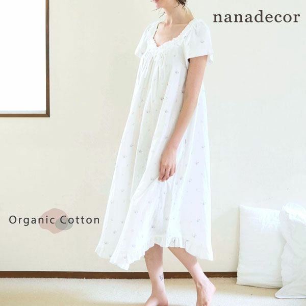 オーガニックコットン プチローズアネモネドレス