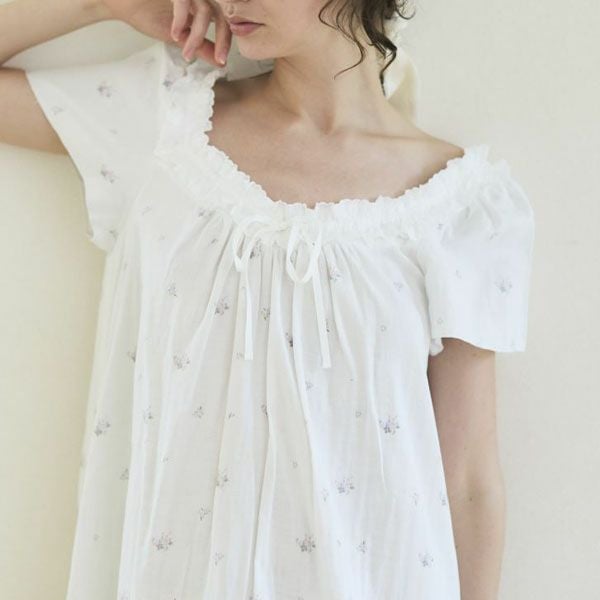 オーガニックコットン プチローズアネモネドレス