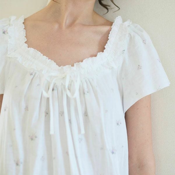 オーガニックコットン プチローズアネモネドレス