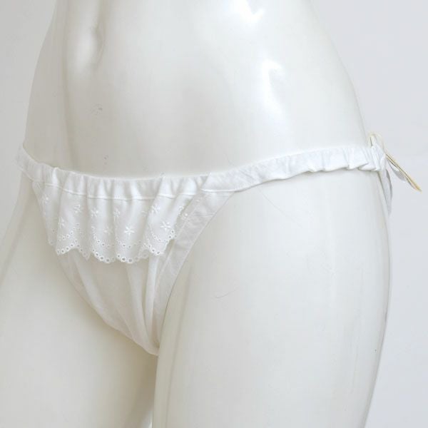 オーガニックコットン ライラックレースストリングショーツ