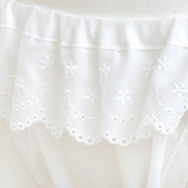 オーガニックコットン ライラックレースストリングショーツ