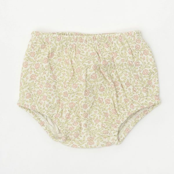 オーガニックコットン ベビー フリル袖ドレス&ブルマ