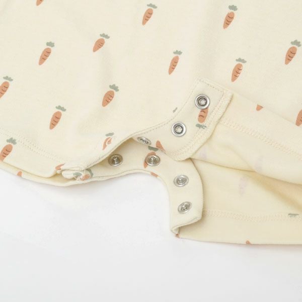 オーガニックコットン ベビーショートスリーブロンパース