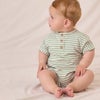 オーガニックコットン ベビーショートスリーブロンパース