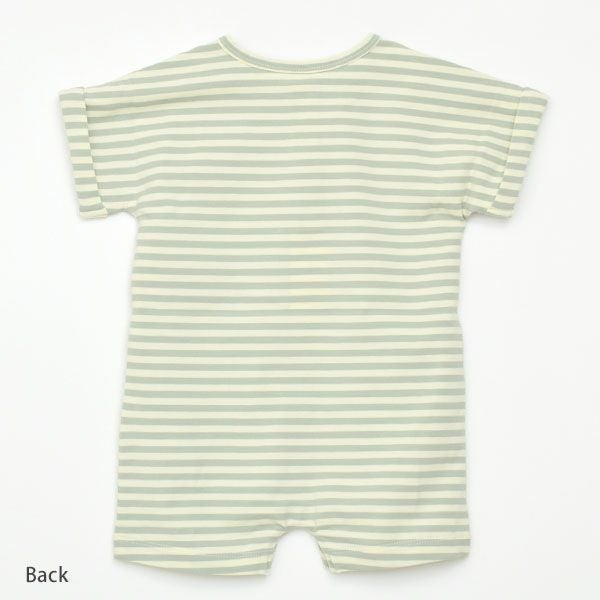 オーガニックコットン ベビーショートスリーブロンパース