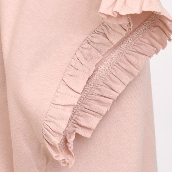 オーガニックコットン ローズマリージャージーフリルトップス