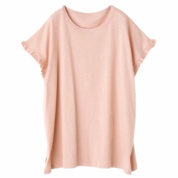 オーガニックコットン ローズマリージャージーフリルトップス