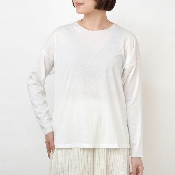 オーガニックコットン 長袖プルオーバー