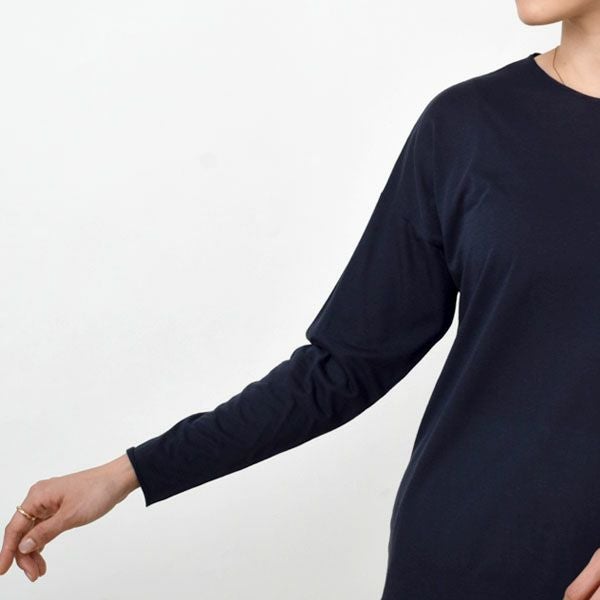 オーガニックコットン 長袖プルオーバー