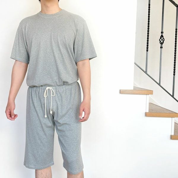 オーガニックコットン メンズ リラクシングウェア 半袖トップス