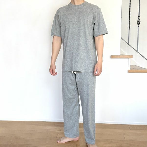 オーガニックコットン メンズ リラクシングウェア 半袖トップス