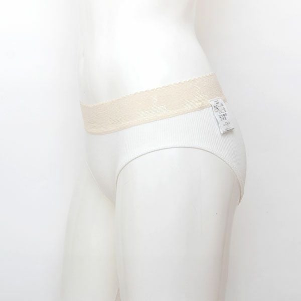 オーガニックコットン レース付きテレコショーツ