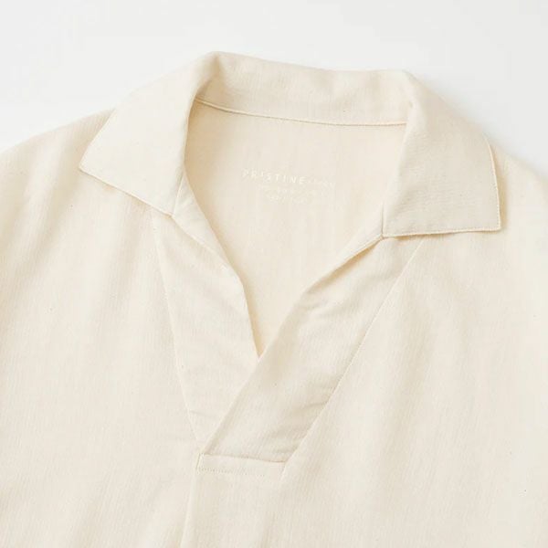 オーガニックコットン メンズ変わりガーゼスキッパーパジャマ