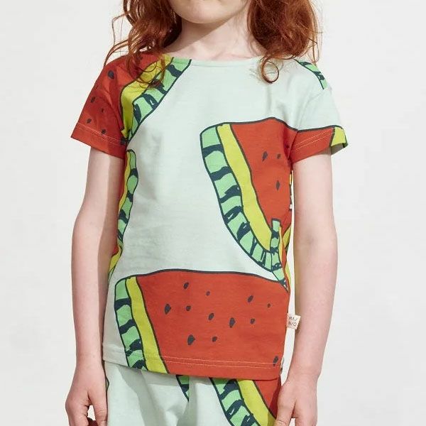 オーガニックコットン キッズＴシャツ Watermelon