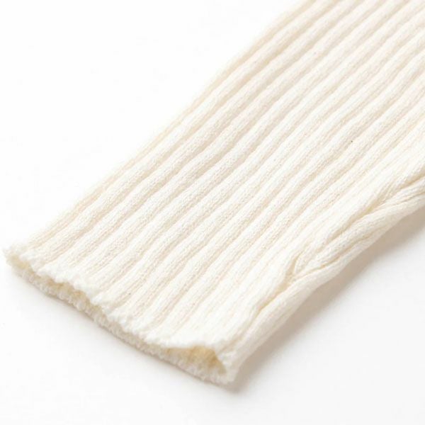 オーガニックコットン&シルク ベビーラグランリブニット